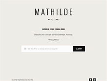 Tablet Screenshot of mathildesverden.no